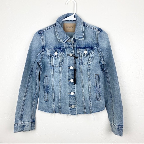 Blank NYCDenim Jacket with Raw Edge